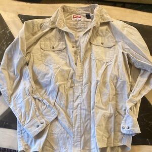 Wrangler Men's Beige Button-Down Shirt